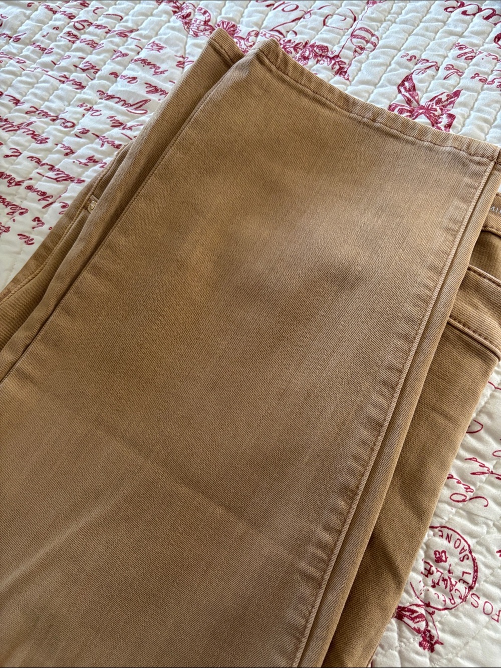 Chico's Girlfriend Slim-Leg Ankle Jeans in Camel Brown SZ 20 (Chico’s 4R) - Picture 4 of 8